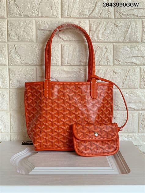 small orange goyard bag|Goyard mini bags.